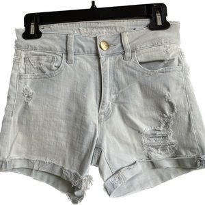 Jeans shorts.